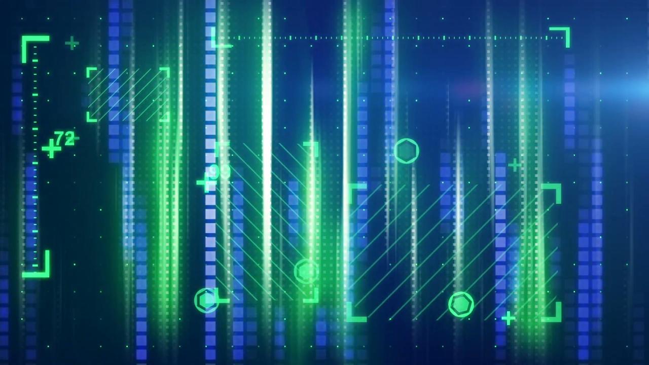 Green Blue Abstract Tech Background Loopable Motion Background Storyblocks Video 1920x1080