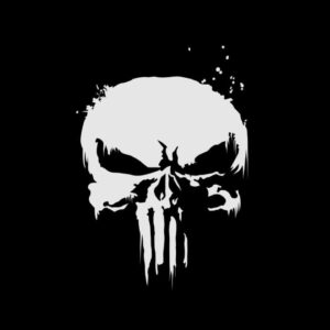 The Punisher Skull Minimal Superhero Dark Wallpaper 1080x1920