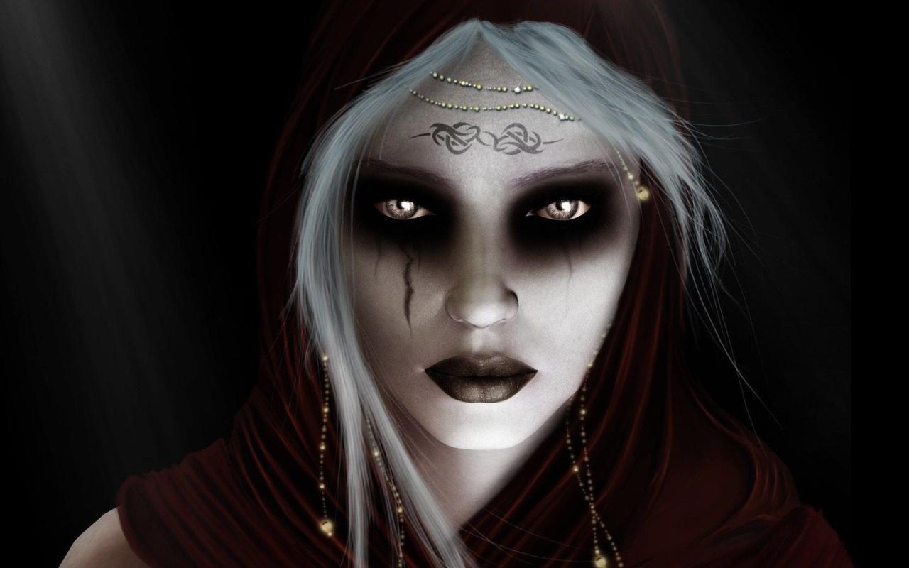 1440x900 Witch Makeup Dark Witch Witch Wallpaper Witch Girl