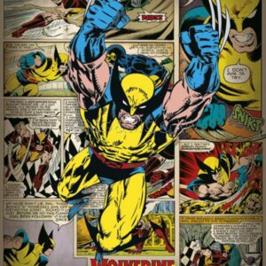 801x1000 Wolverine Retro Art Print By Marvel Comics At King Mcgaw Art