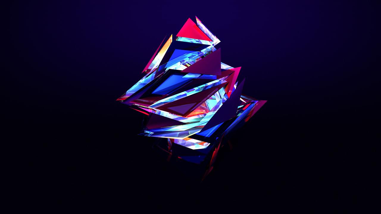 Abstract Triangles 2560x1440